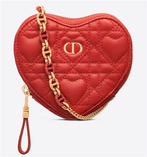 Dior caro heart pouch